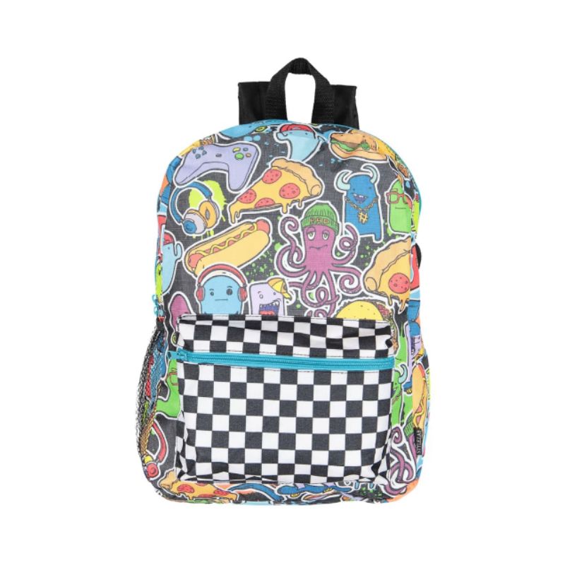 BACKPACK JUNK FOOD CHECKERBOARD.jpg