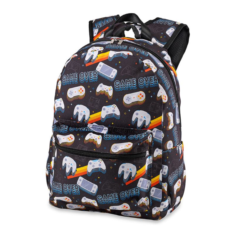 Retro Gamer Canvas 2-Zipper Backpack.jpg